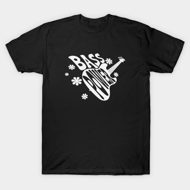 Bass Power Bass Guitar Musicians T-Shirt by SunGraphicsLab